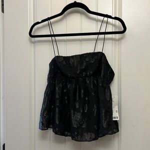 Urban Outfitters black flowy printed sleeveless top